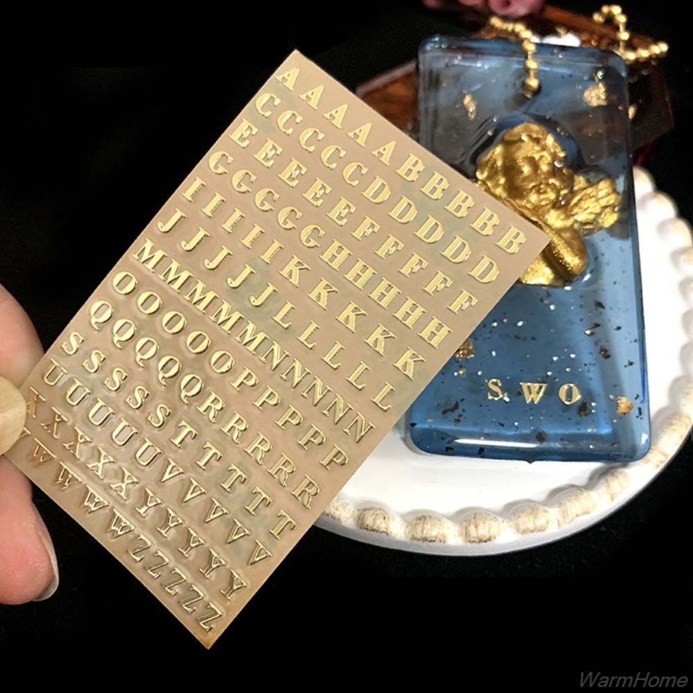 Resin Art Alphabet - decoration Epoxy Resin Filler English Letters
