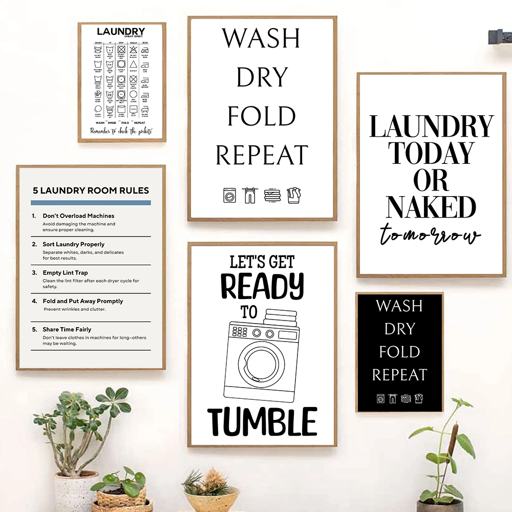 Resin Art Guide Free - Laundry Care Symbols Guide Poster Wash