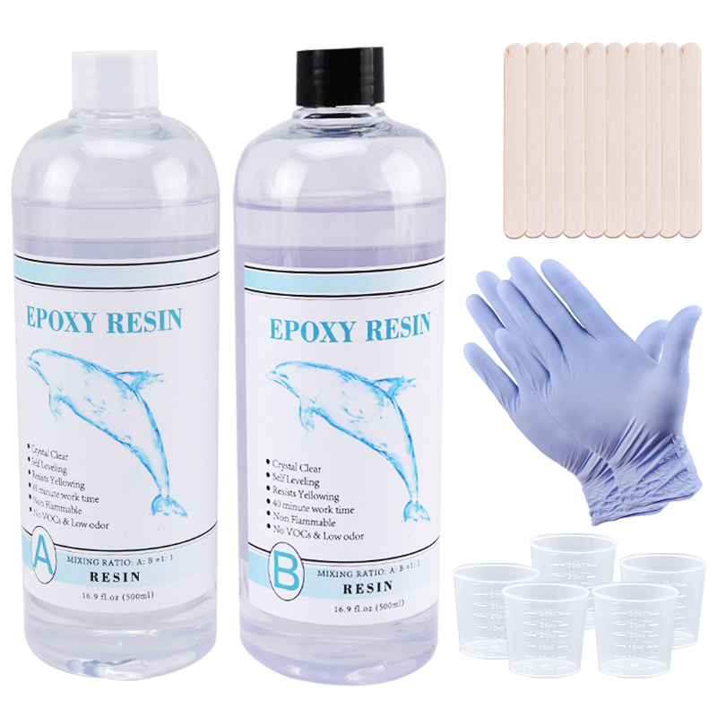 Resin Art Kit For Beginners - 1:1 Clear Epoxy Resin Crystal Clear