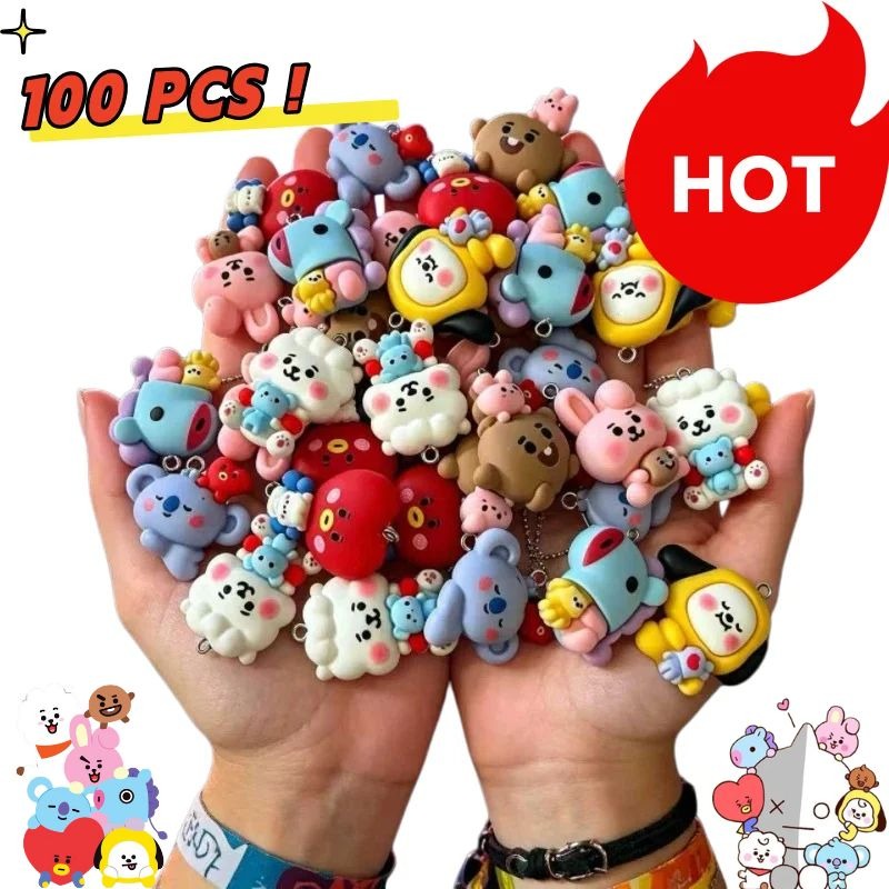 Resin Art Toys - 10pcs Kawaii Dog Bunny Cute Resin