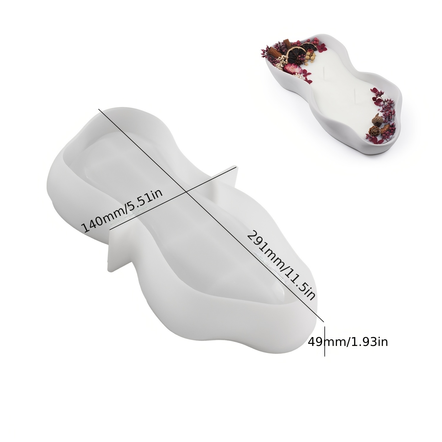 1 Large Irregular Oval Silicon - Resin Art Alphabet ulasan dan harga