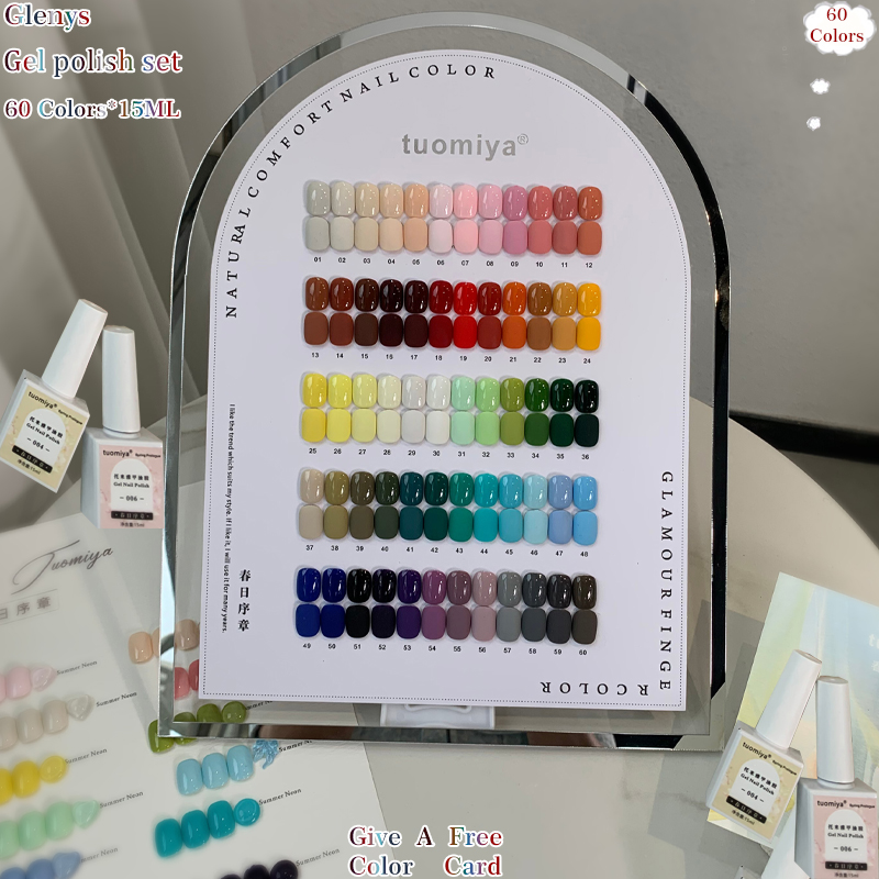 Glenys 60 color nail polish ge - Resin Art Learning ulasan dan harga