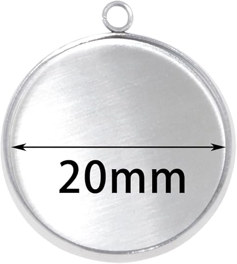 20 Pieces Stainless Steel Roun - Resin Art Handmade ulasan dan harga
