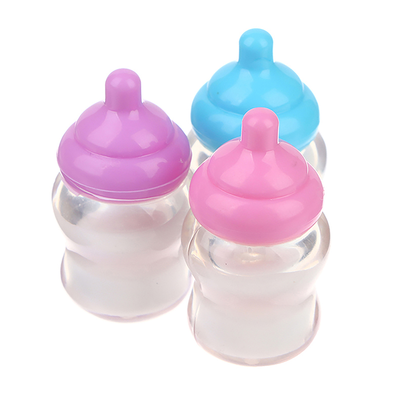 3PCS Dollhouse Baby Bottle Acc - Resin Art Bottle ulasan dan harga