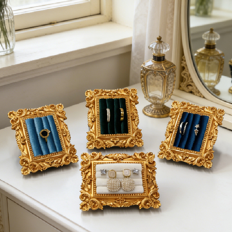 Vintage Picture Frame Ring Dis - Resin Art Alphabet ulasan dan harga