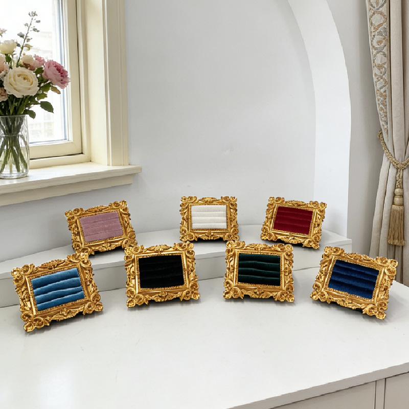 Vintage Picture Frame Ring Dis - Resin Art Alphabet ulasan dan harga