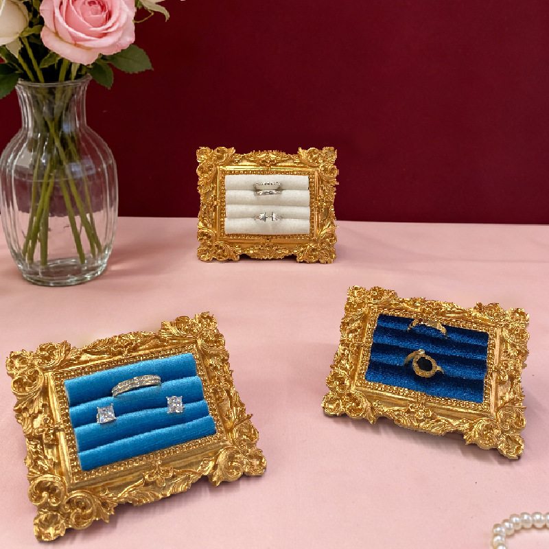 Vintage Picture Frame Ring Dis - Resin Art Alphabet ulasan dan harga