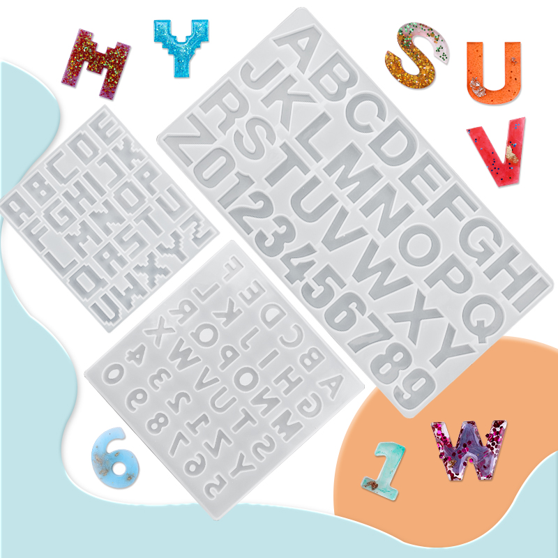 Alphabet Epoxy Resin Mold Kit  - Resin Art Alphabet ulasan dan harga