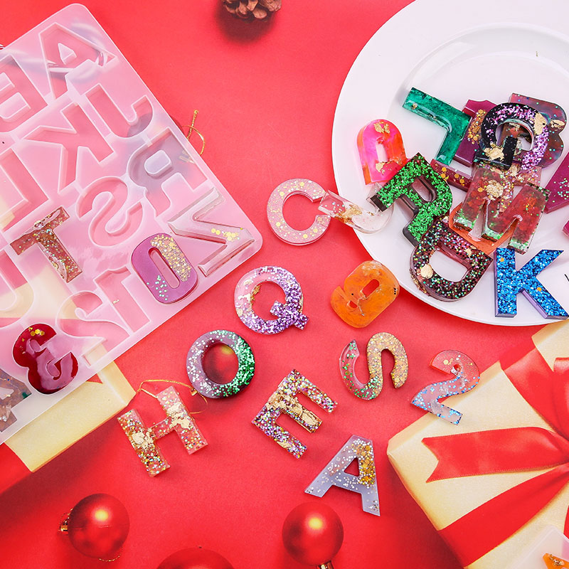 Alphabet Epoxy Resin Mold Kit  - Resin Art Alphabet ulasan dan harga