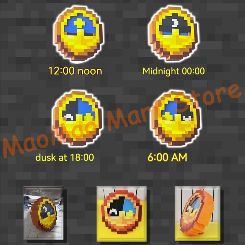 Chic Retro Pixel Art Style Sun - Resin Art Wall Clock ulasan dan harga