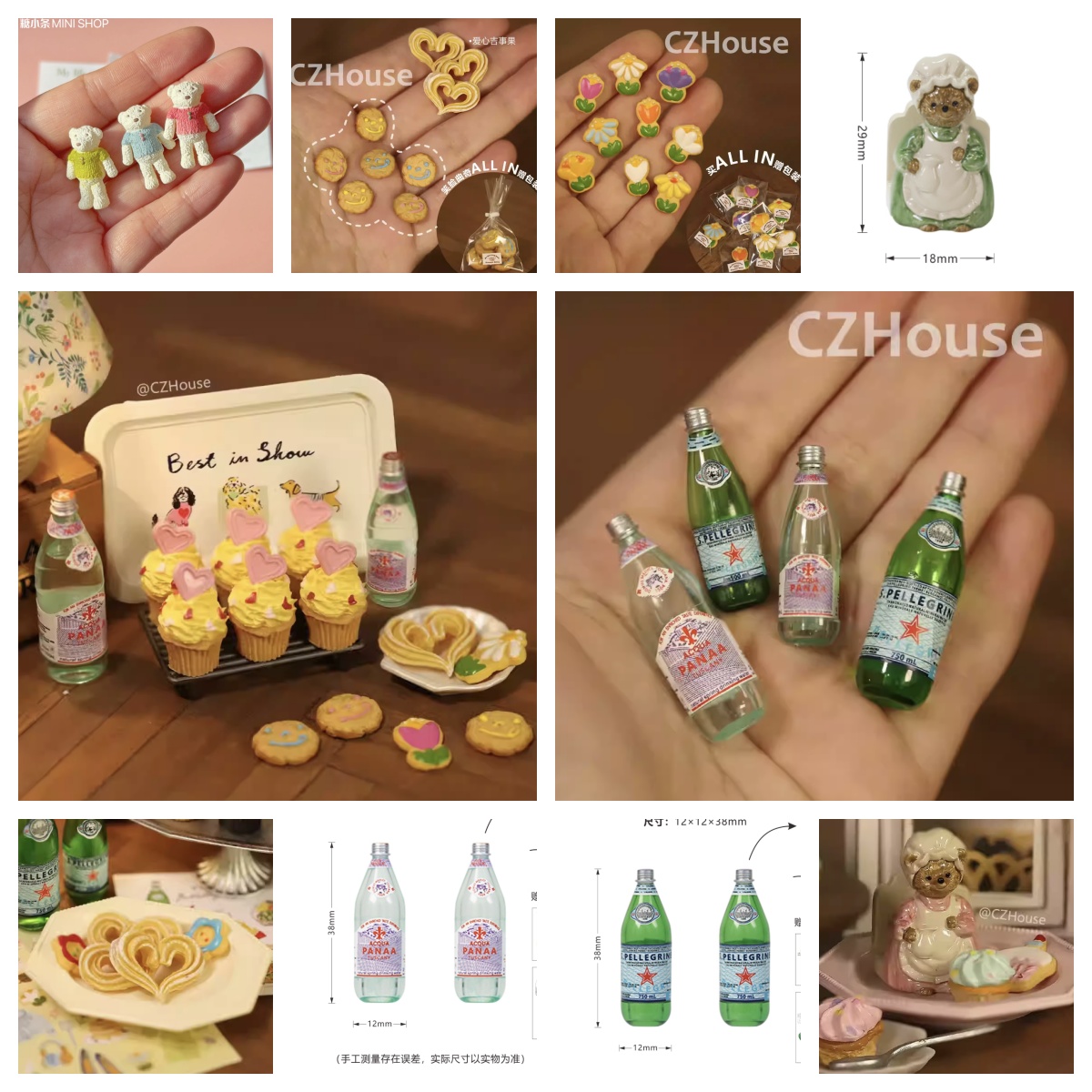 1/6 Scale Miniature Dessert Co - Resin Art Bottle ulasan dan harga