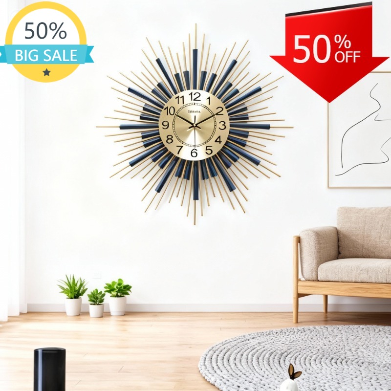 Modern Luxury Wall Clock Livin - Resin Art Wall Clock ulasan dan harga