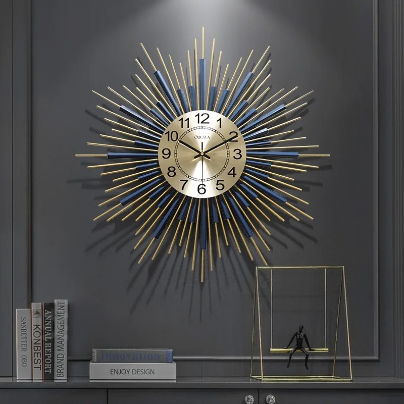 Modern Luxury Wall Clock Livin - Resin Art Wall Clock ulasan dan harga