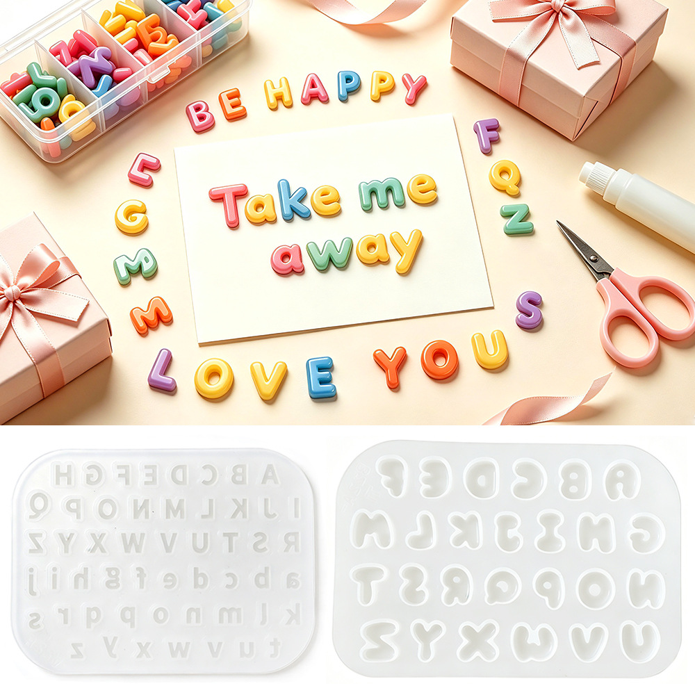 New 26 Mini Alphabet Silicone  - Resin Art Alphabet ulasan dan harga