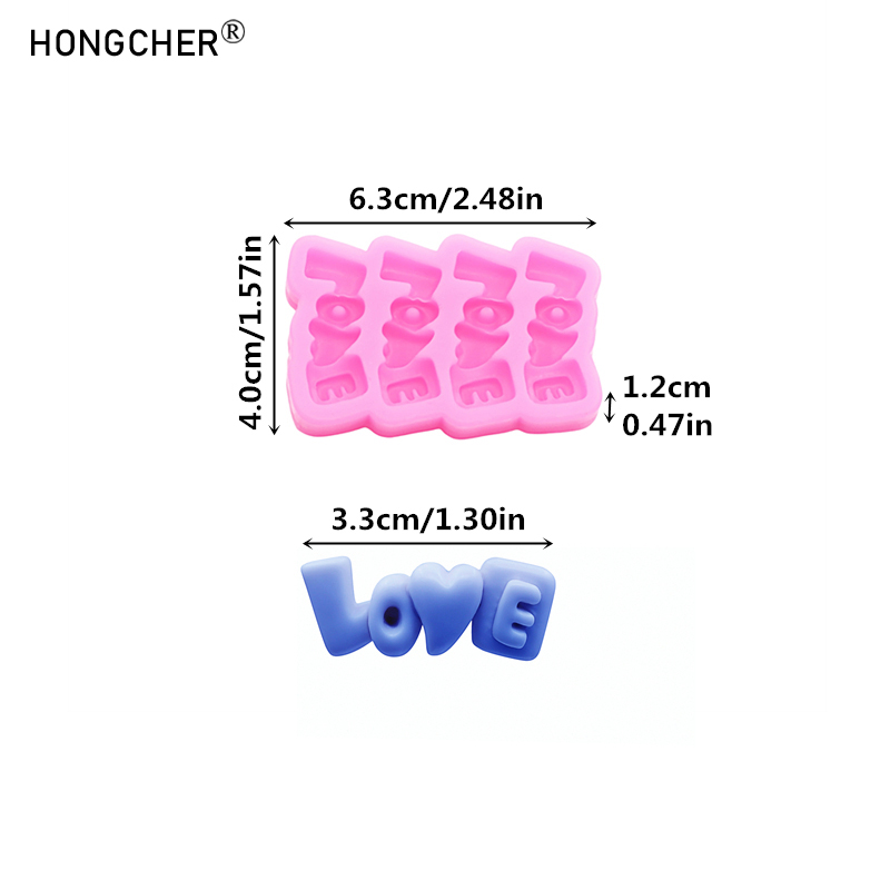 LOVE Letters Silicone Mold DIY - Resin Art Alphabet ulasan dan harga