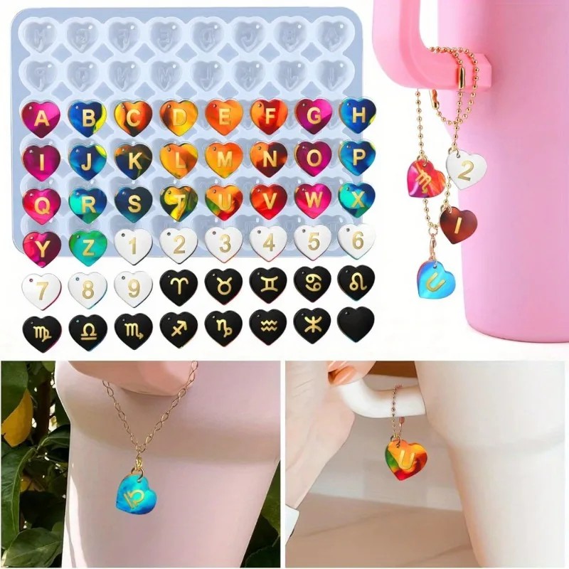 1pc DIY Epoxy Resin Mold Numbe - Resin Art Alphabet ulasan dan harga