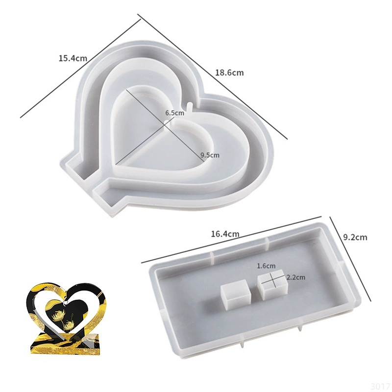 Letter Mm Epoxy Resin Silicone - Resin Art Alphabet ulasan dan harga