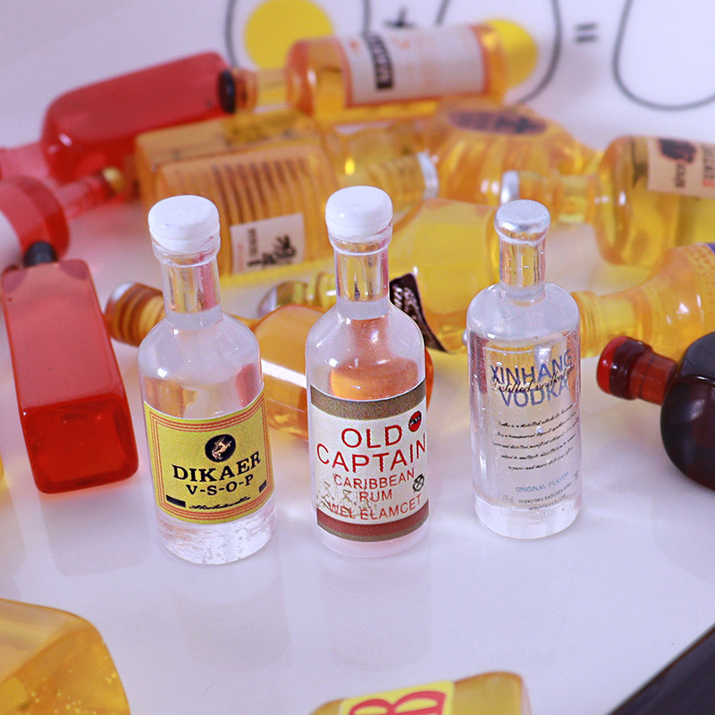 10pcs Miniature Dollhouse Bott - Resin Art Bottle ulasan dan harga