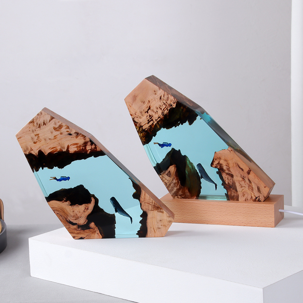 New Underwater Cave Whale Dive - Resin Art For Wedding Gift ulasan dan harga
