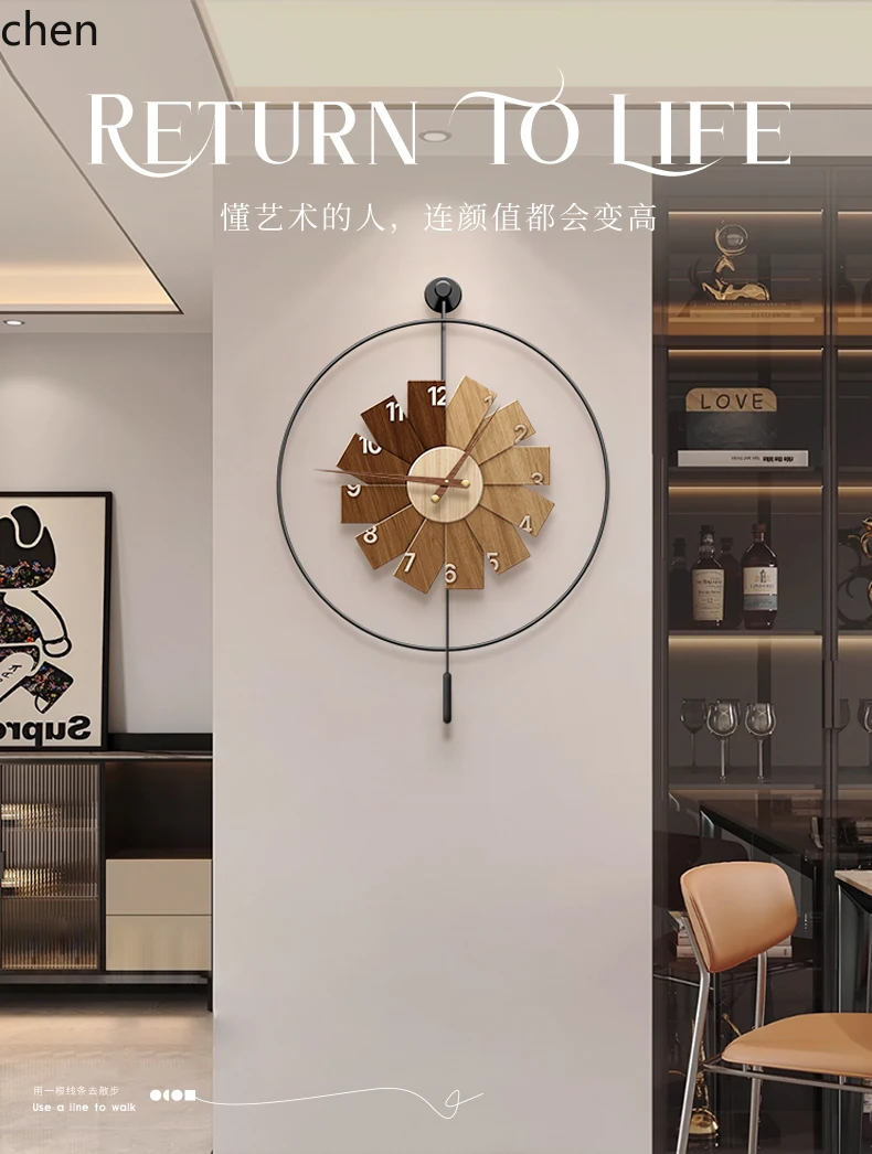L15- Modern Minimalist Clock R - Resin Art Wall Clock ulasan dan harga
