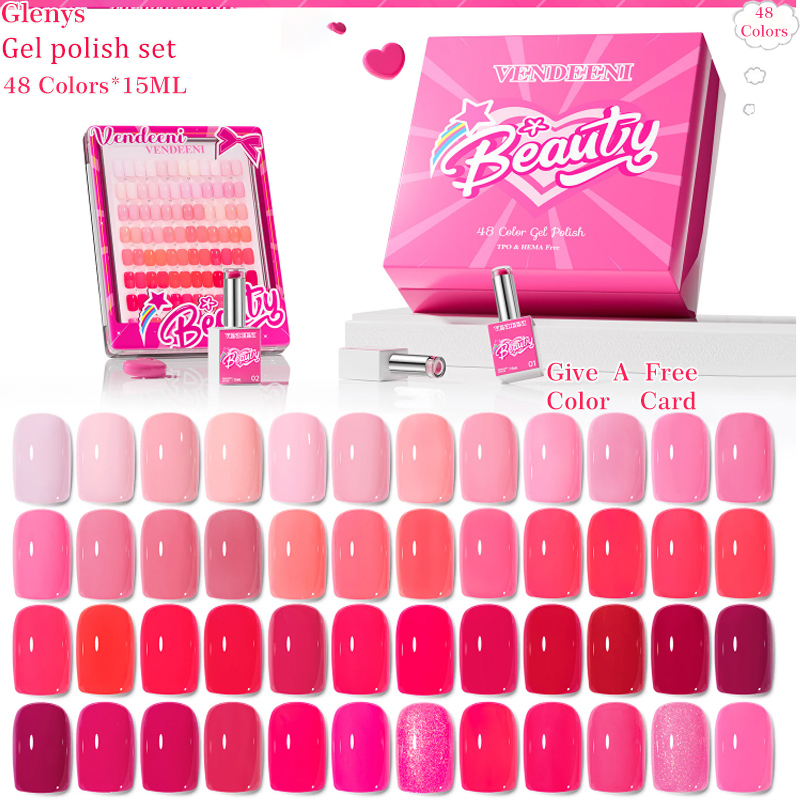 Glenys 48 Color nail polish Ge - Resin Art Learning ulasan dan harga
