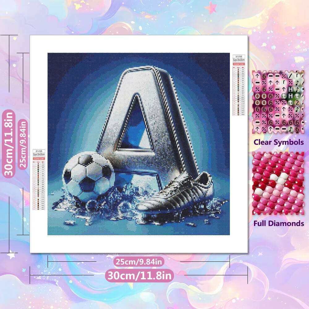 EverShine Diamond Mosaic Lette - Resin Art Alphabet ulasan dan harga