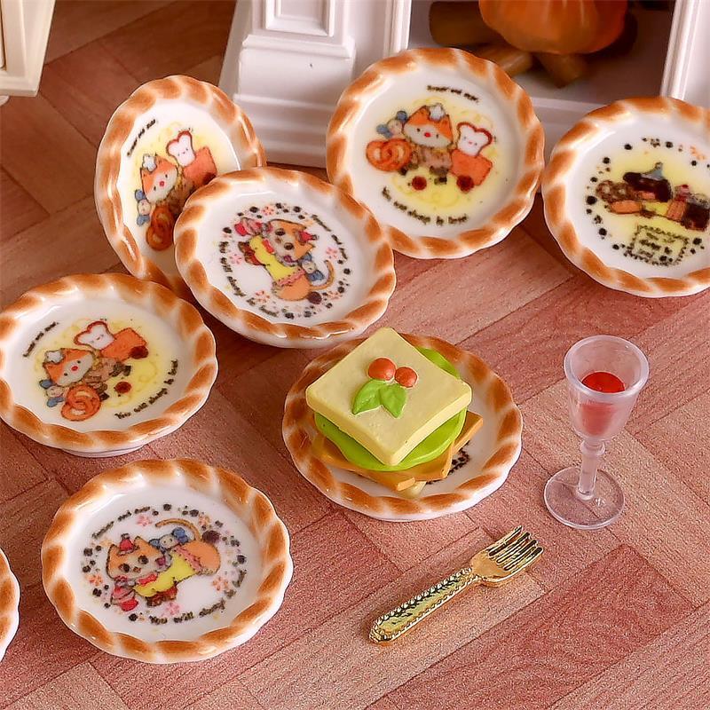 10Pcs/set Dollhouse Miniature  - Resin Art Toys ulasan dan harga