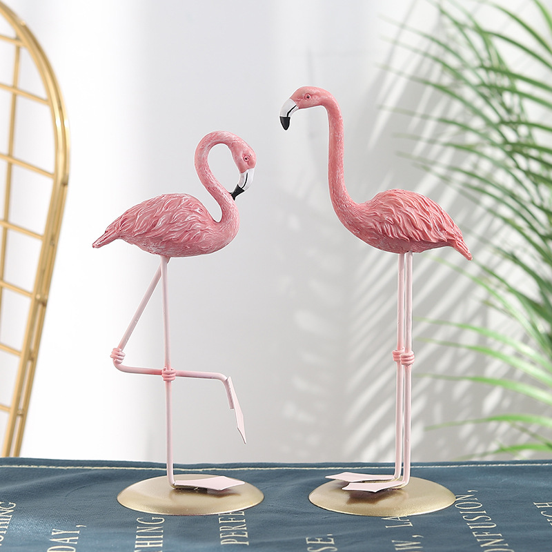 3PCS Pink Flamingo Figurines T - Resin Art For Wedding Gift ulasan dan harga