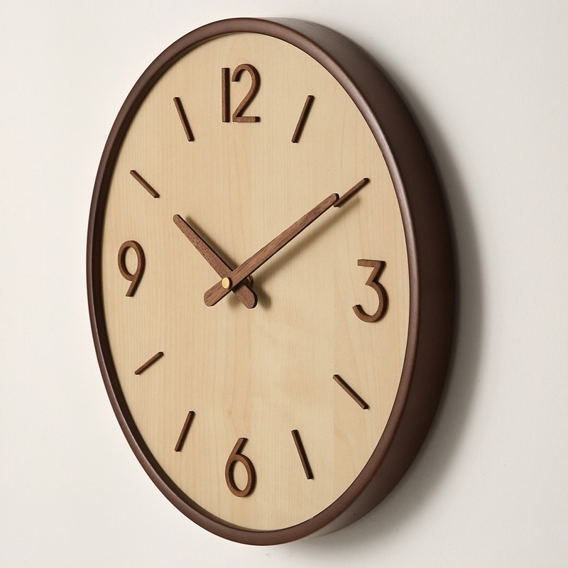 Modern Wooden Silent Art Wall  - Resin Art Wall Clock ulasan dan harga