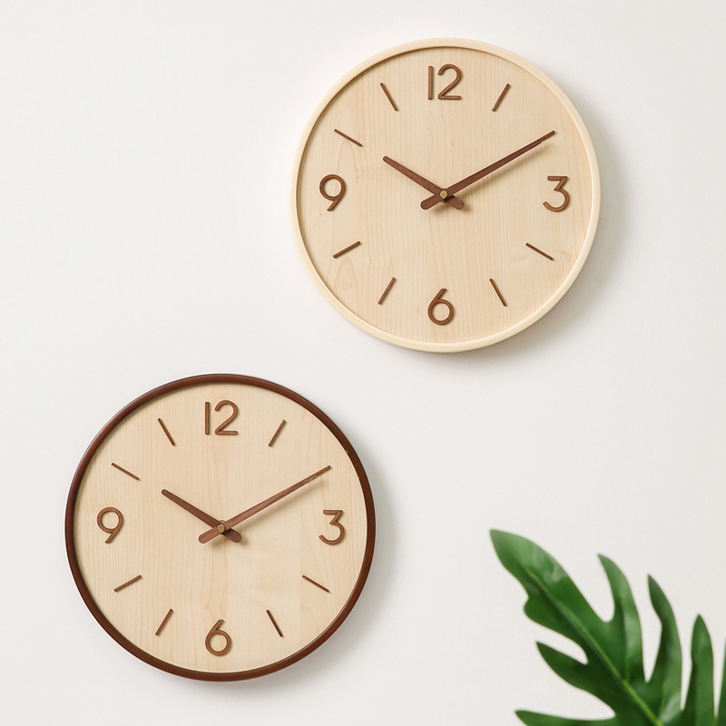 Modern Wooden Silent Art Wall  - Resin Art Wall Clock ulasan dan harga