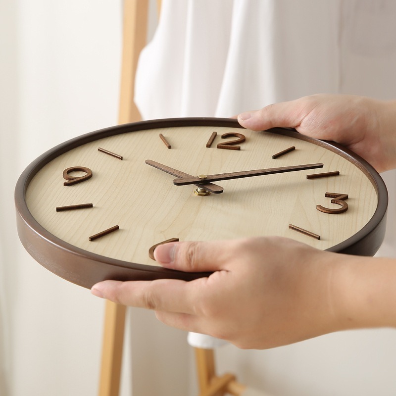 Modern Wooden Silent Art Wall  - Resin Art Wall Clock ulasan dan harga