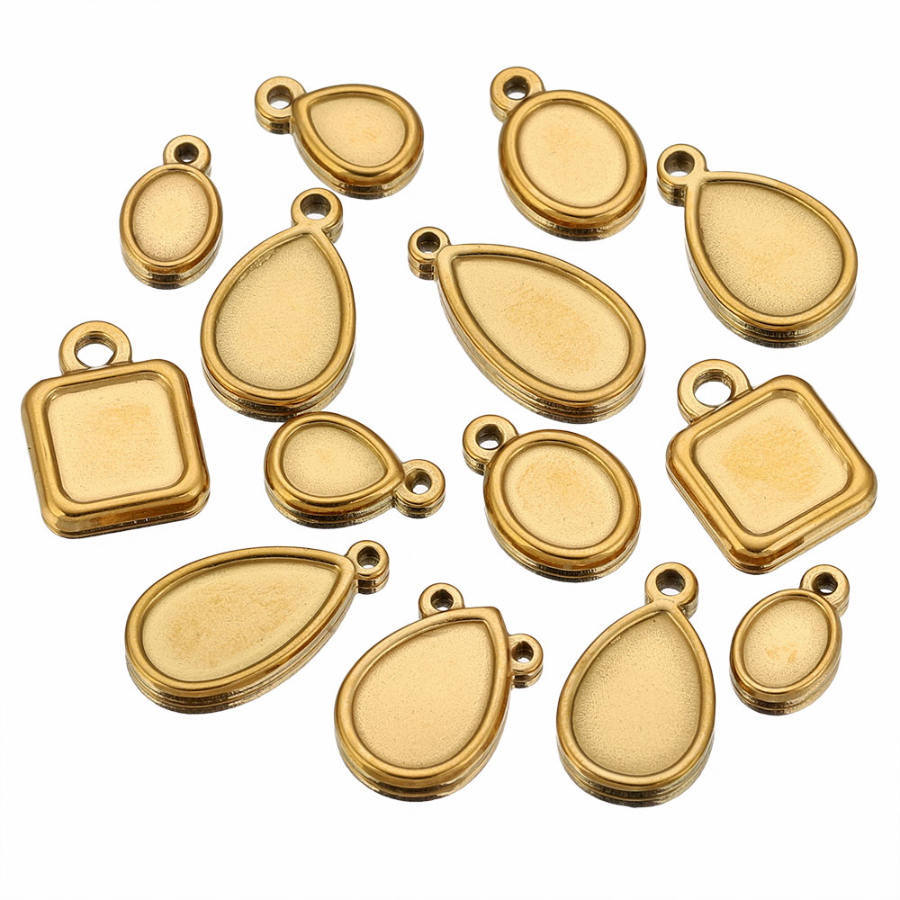 5pcs Stainless Steel Square Dr - Resin Art Handmade ulasan dan harga