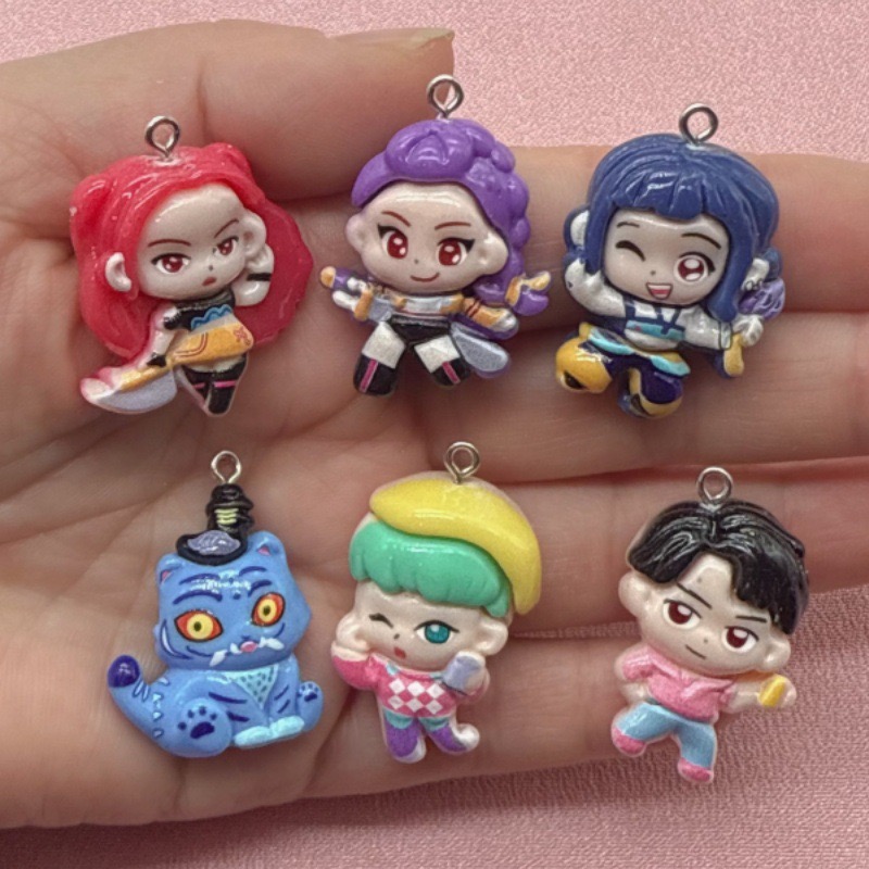 10pcs resin cartoon pendant, D - Resin Art Handmade ulasan dan harga