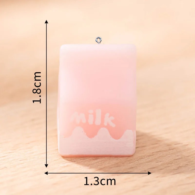 10Pcs Mini Milk Bottle Resin C - Resin Art Bottle ulasan dan harga