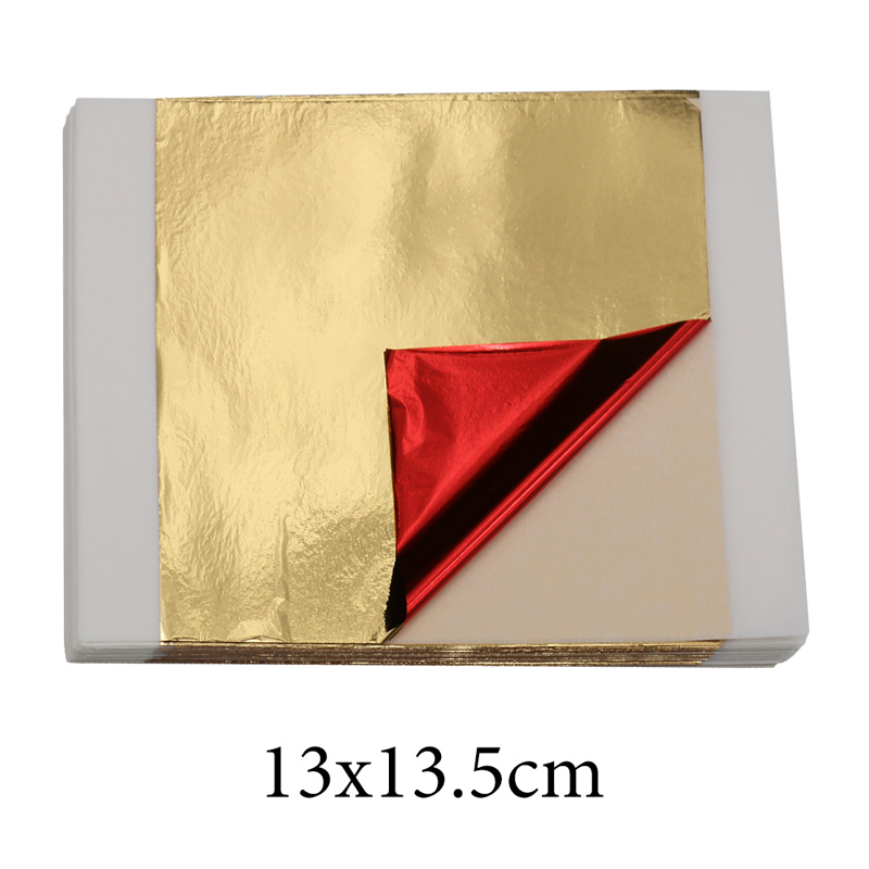 100pcs Imitation Gold Leaf Foi - Resin Art For Wedding Gift ulasan dan harga