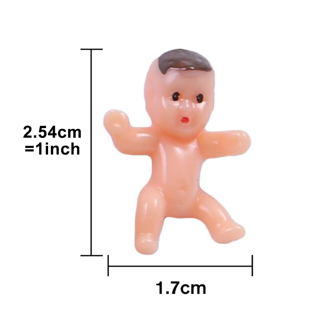 30/60/100Pcs Mini Plastic Babi - Resin Art Bottle ulasan dan harga
