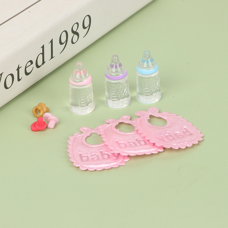 3PCS 1:12 Dolls House Miniatur - Resin Art Bottle ulasan dan harga