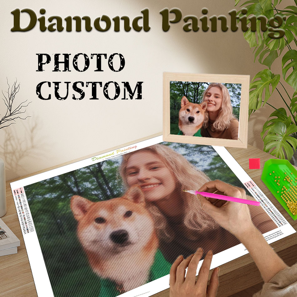 PhotoCustom Diamond Painting C - Resin Art For Wedding Gift ulasan dan harga