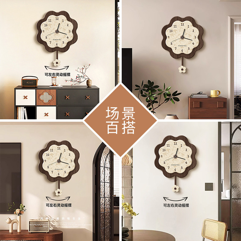 Chinese-style Creative Art Wal - Resin Art Wall Clock ulasan dan harga