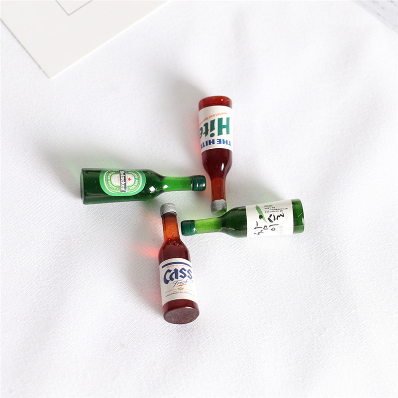 5pcs Dollhouse Mini Beer Bottl - Resin Art Bottle ulasan dan harga