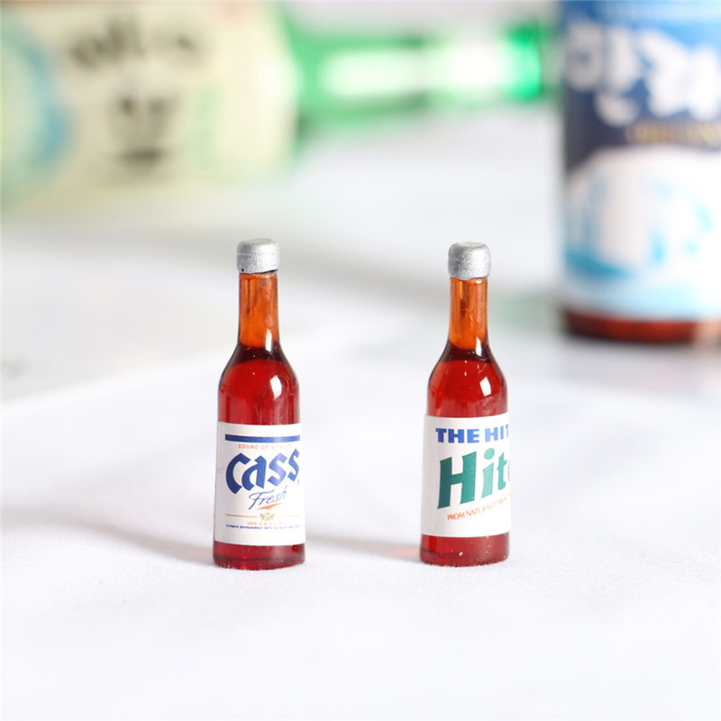 5pcs Dollhouse Mini Beer Bottl - Resin Art Bottle ulasan dan harga