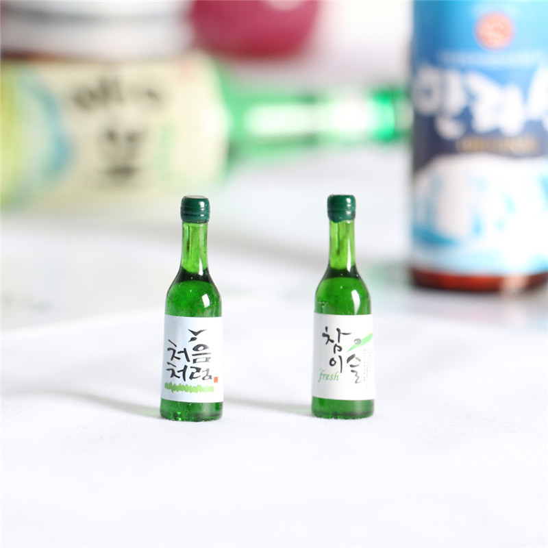 5pcs Dollhouse Mini Beer Bottl - Resin Art Bottle ulasan dan harga