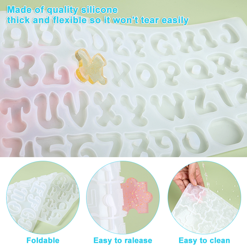 Alphabet Keychain Molds Alphab - Resin Art Kit For Beginners ulasan dan harga
