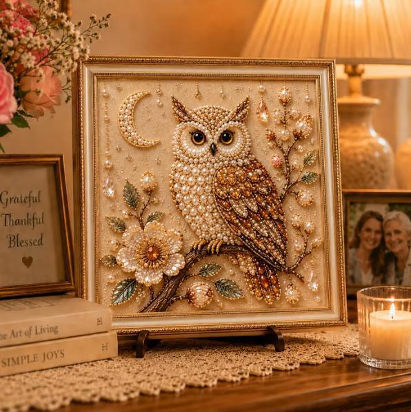 Owl Diamond Pearl Art DIY Pain - Resin Art Kit For Beginners ulasan dan harga