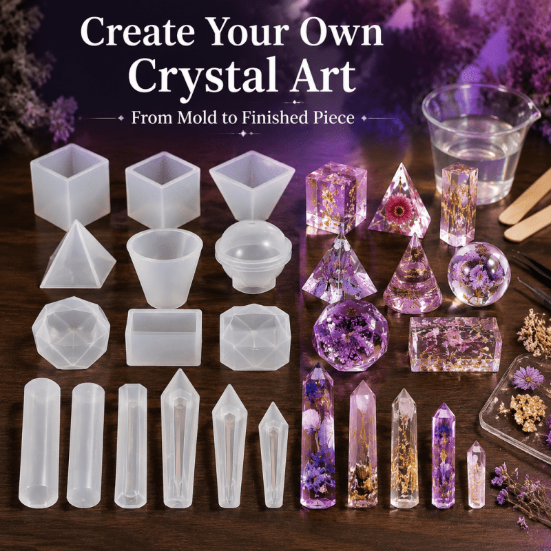 15pcs Crystal Resin Silicone M - Resin Art Toys ulasan dan harga