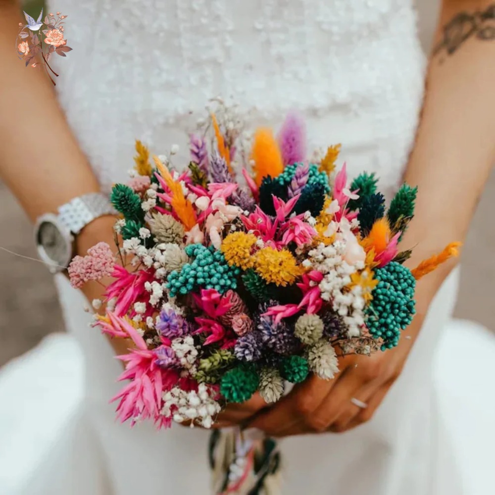 Colorful Dried Flowers Wedding - Dried Flower Pressed ulasan dan harga