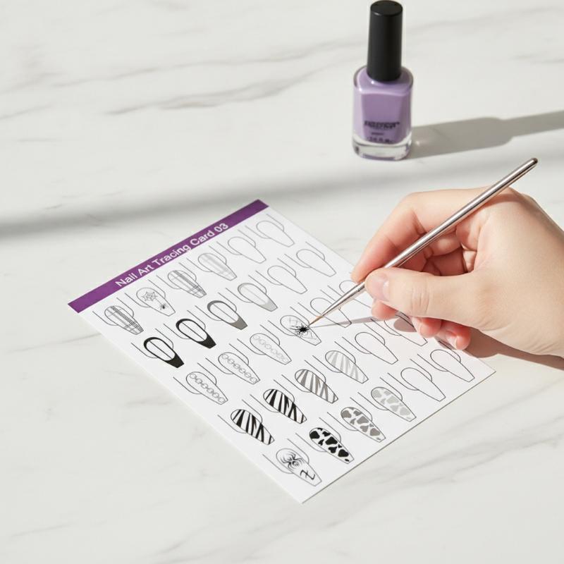 10 Pcs Nail Art Painting Pract - Resin Art Guide Free ulasan dan harga