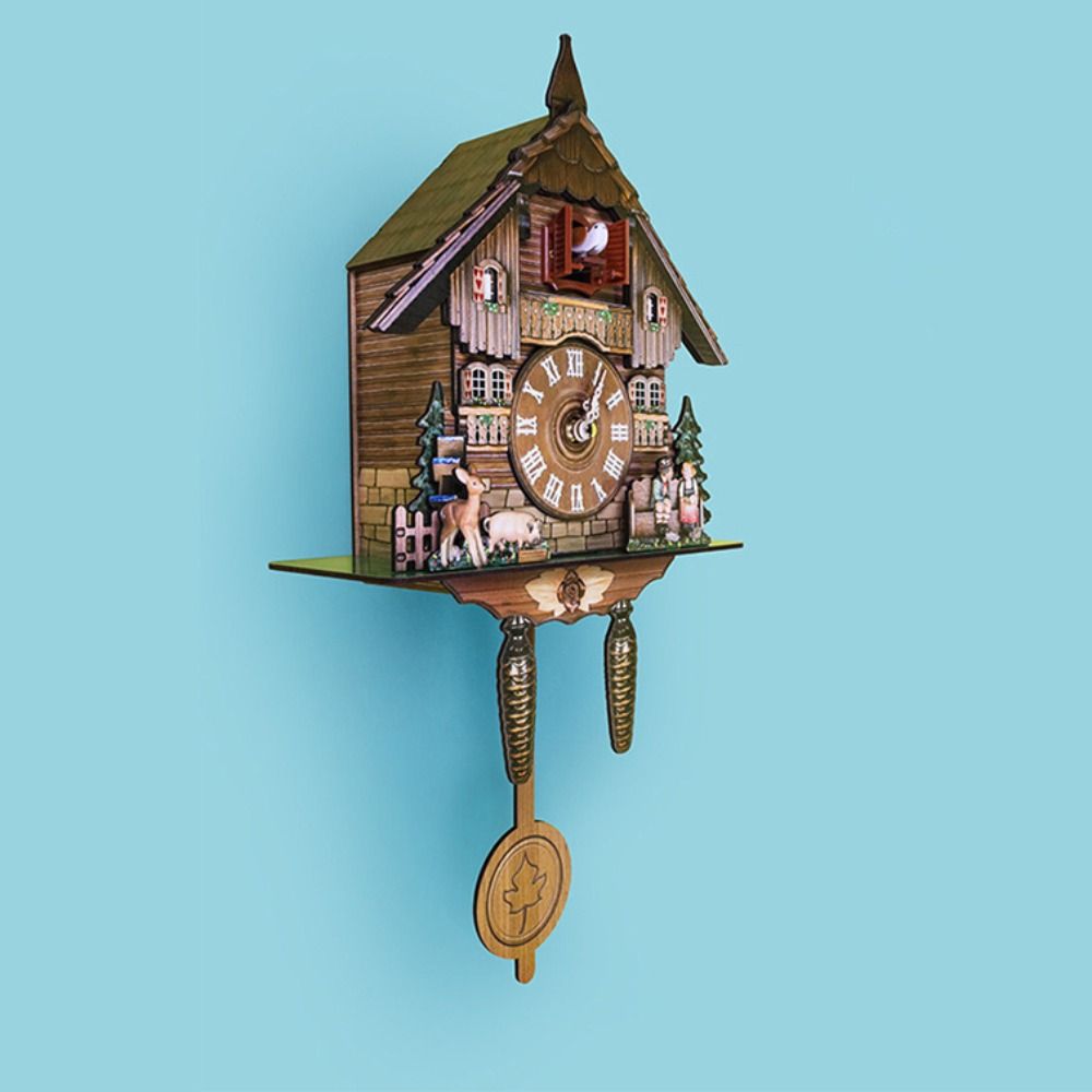 Clock Wall Wooden Wood Pendulu - Resin Art Wall Clock ulasan dan harga