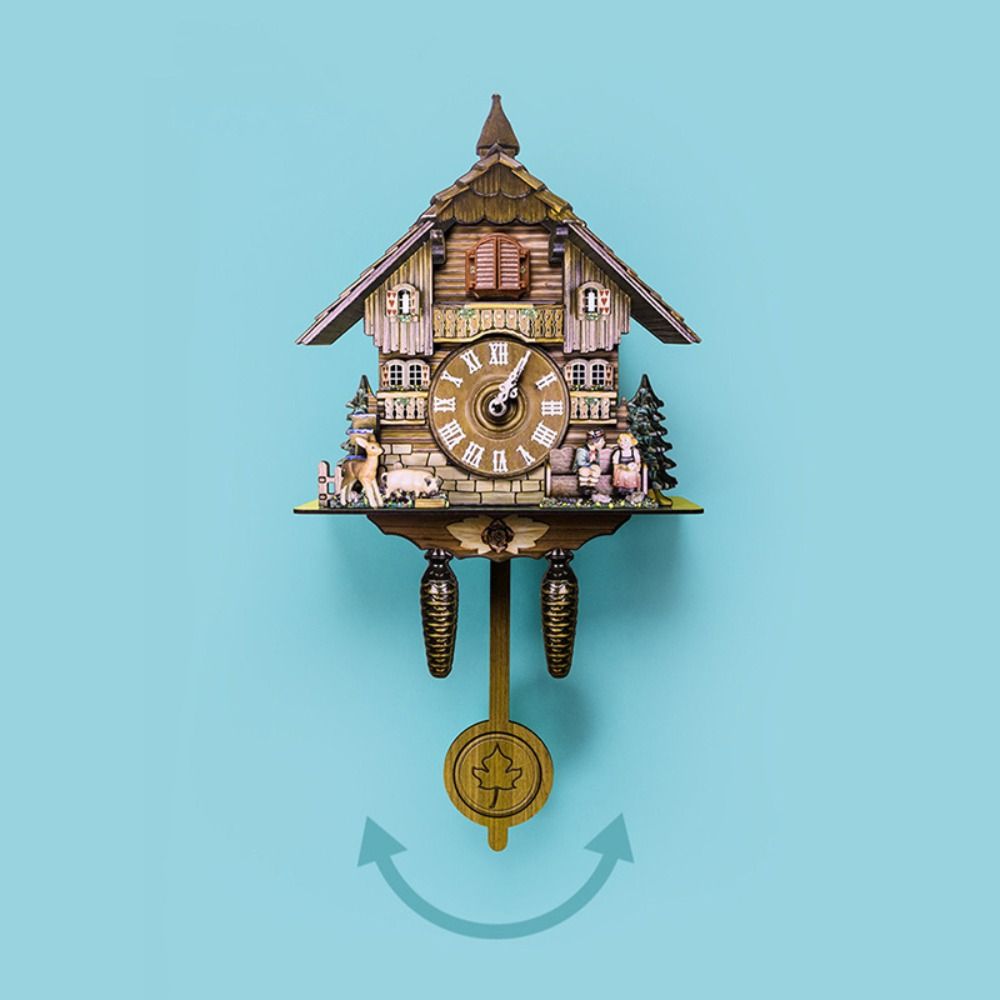 Clock Wall Wooden Wood Pendulu - Resin Art Wall Clock ulasan dan harga