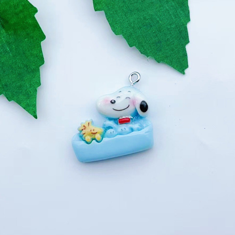 12pcs resin cartoon dog pendan - Resin Art Handmade ulasan dan harga